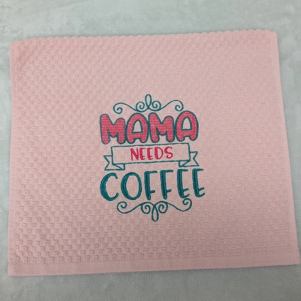 Mama Needs Coffee Kitchen Bath Towel Great Gift Idea!
